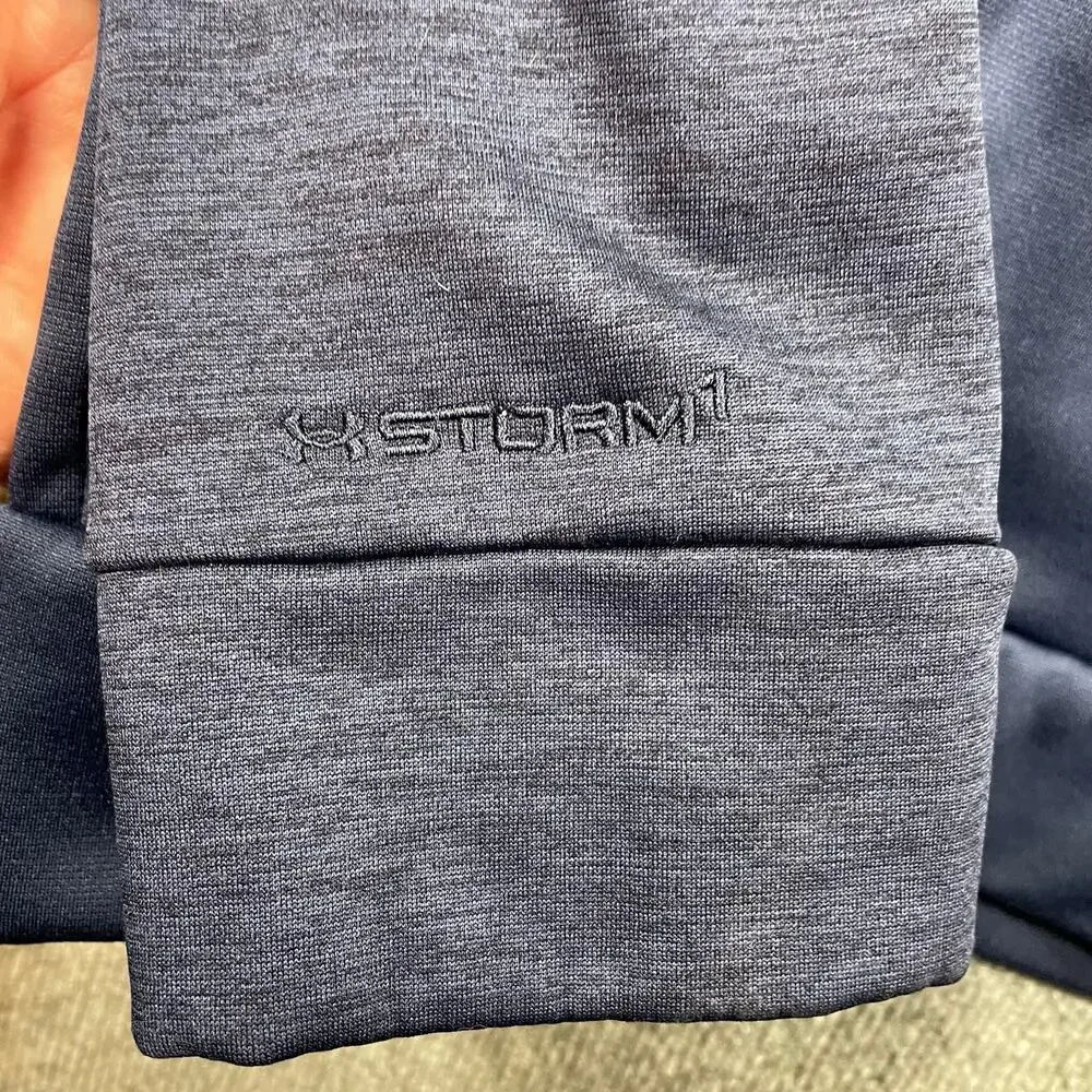 Under Armour Storm 1 Hoodie Men's Large Blue Pullover Activewear Outdoors